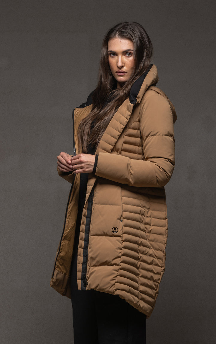 LAMINATED DOWN COAT
