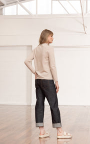 12GG BRUSHED MERINO FUNNEL NECK PULLOVER