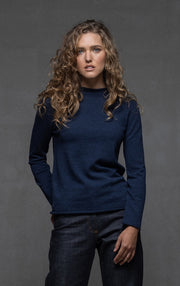 12GG BRUSHED MERINO FUNNEL NECK PULLOVER