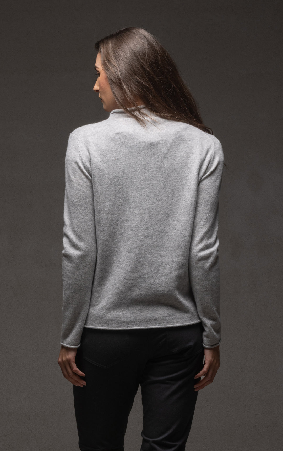 12GG BRUSHED MERINO FUNNEL NECK PULLOVER
