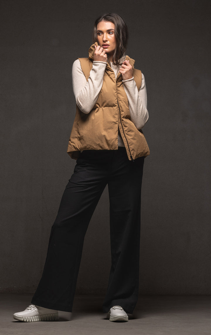 12GG BRUSHED MERINO FUNNEL NECK PULLOVER