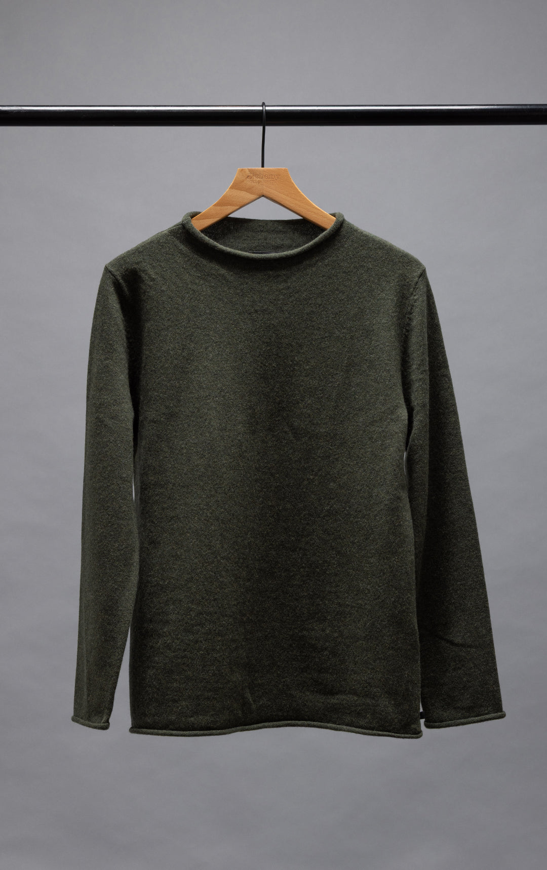 12GG BRUSHED MERINO FUNNEL NECK PULLOVER