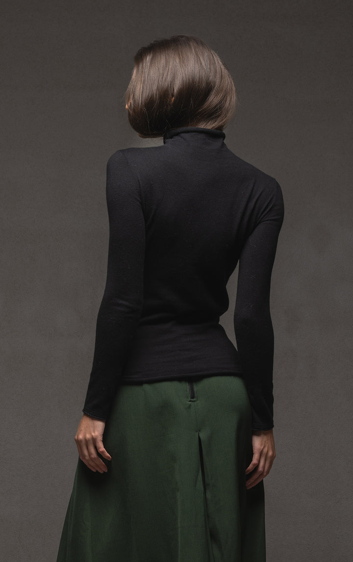 14GG COTTON SILK TURTLENECK