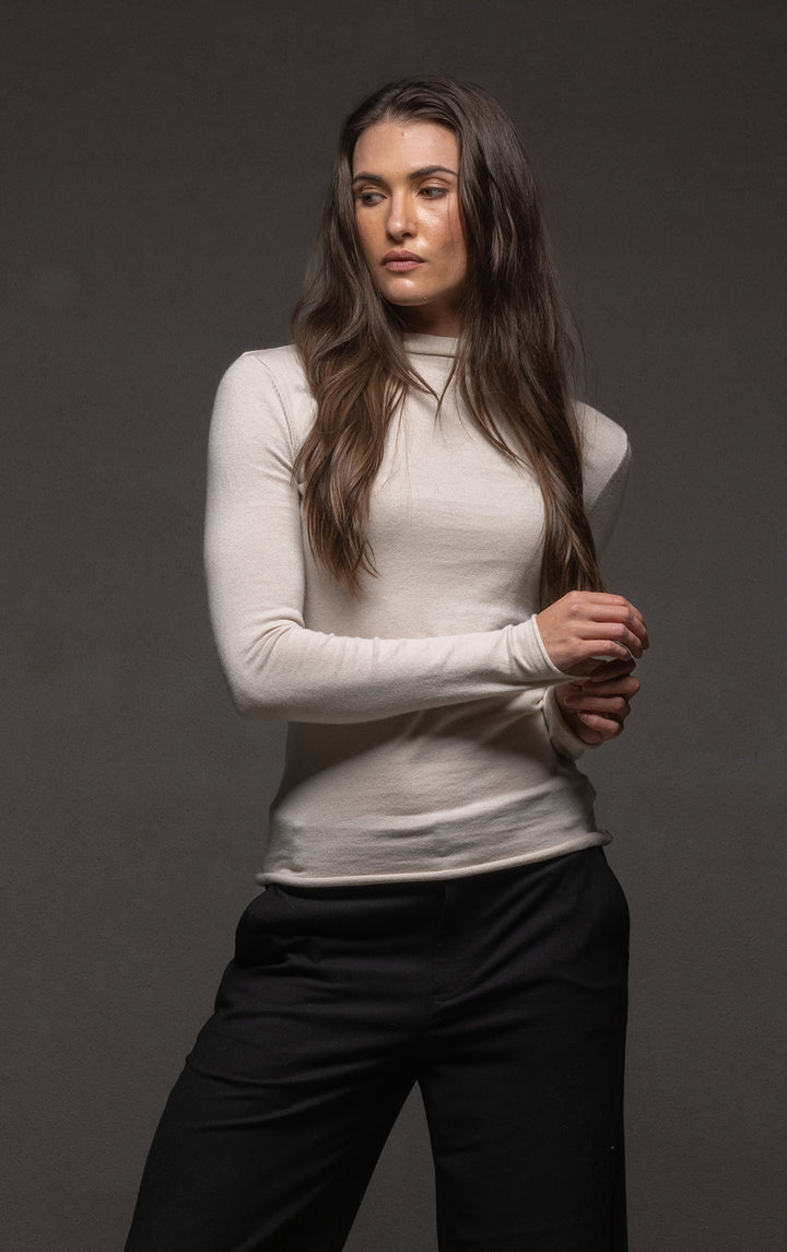 14GG COTTON SILK TURTLENECK