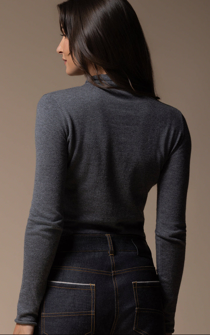 14GG COTTON SILK TURTLENECK