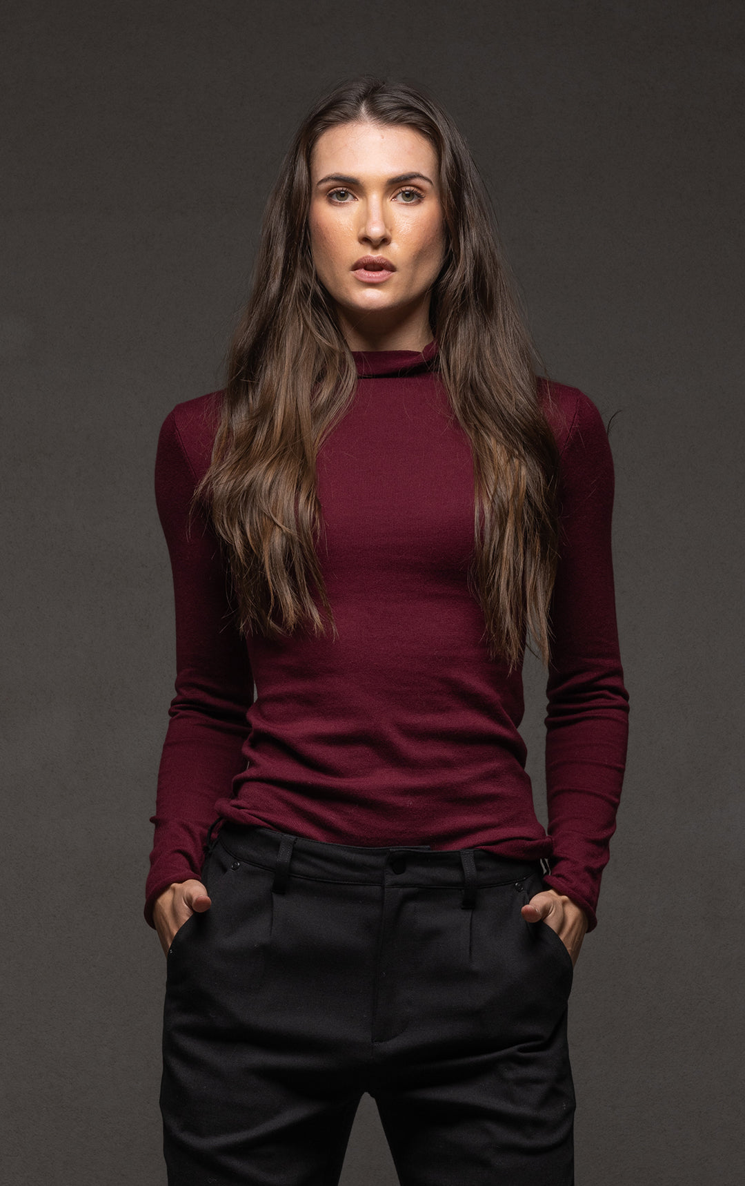 14GG COTTON SILK TURTLENECK