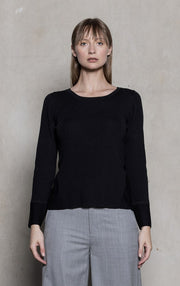 MERINO RIBBED PULLOVER - CLEARANCE