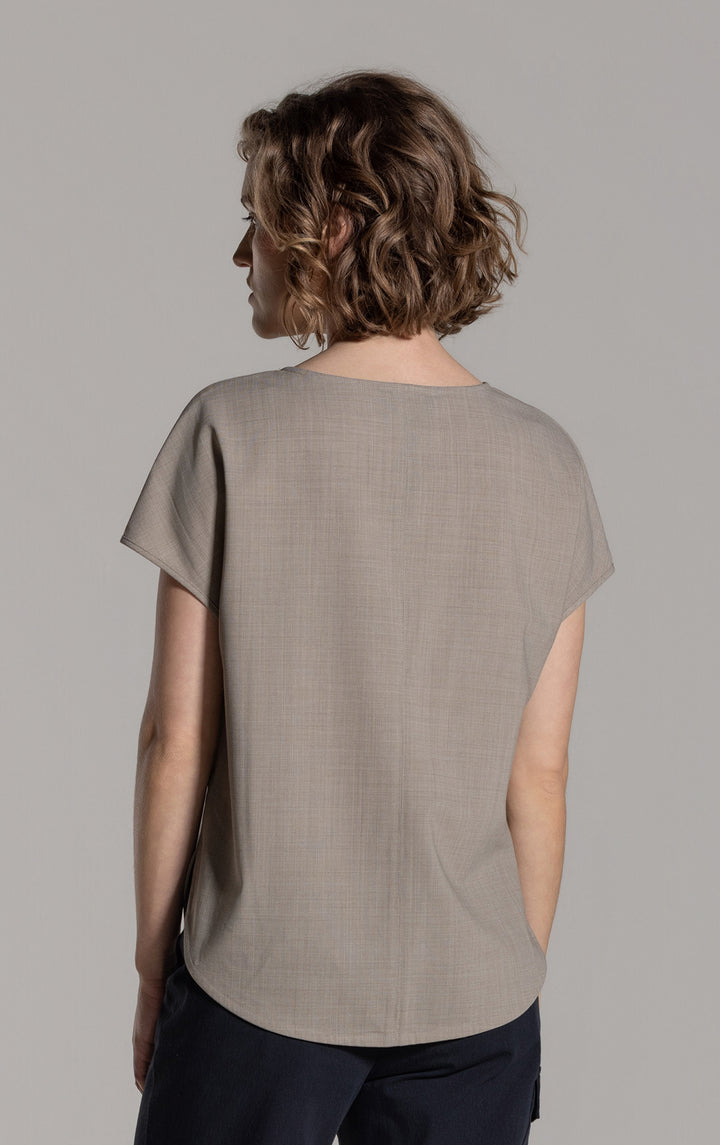 SUMMER WOOL DOLMAN TOP