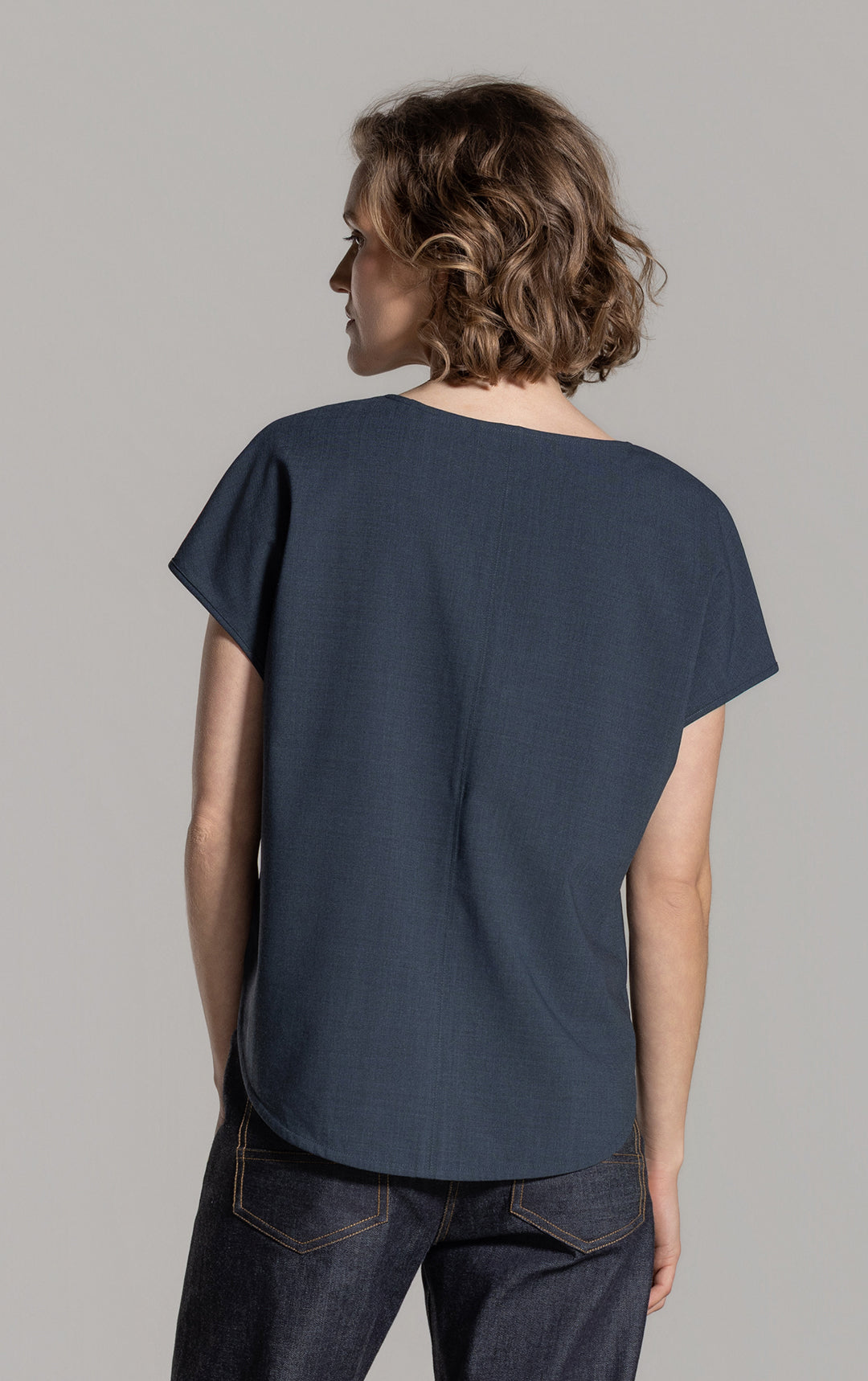 SUMMER WOOL DOLMAN TOP