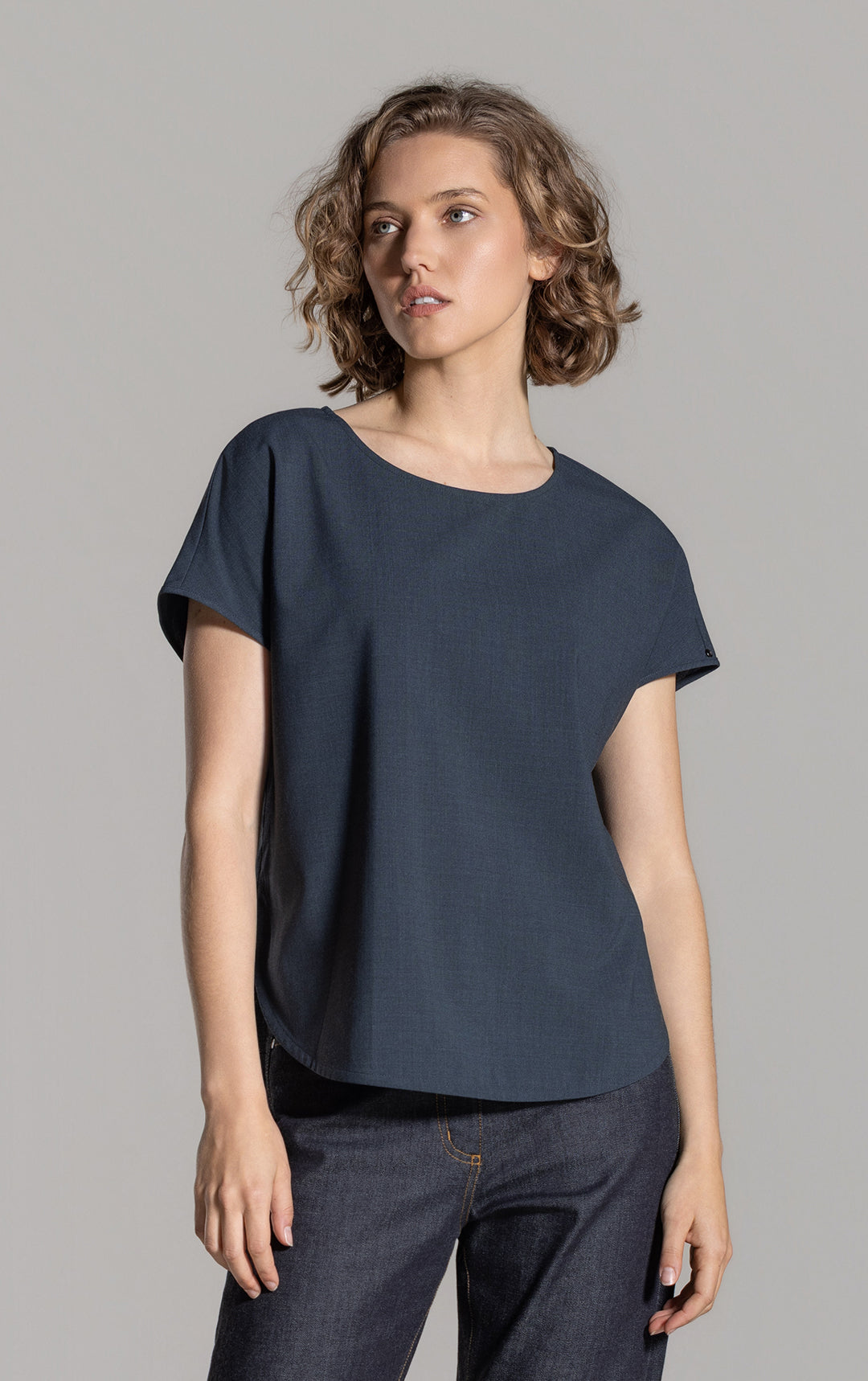 SUMMER WOOL DOLMAN TOP