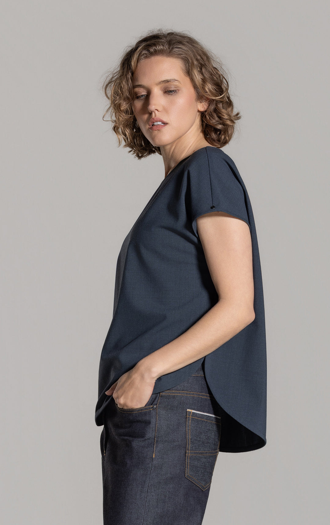 SUMMER WOOL DOLMAN TOP - CLEARANCE