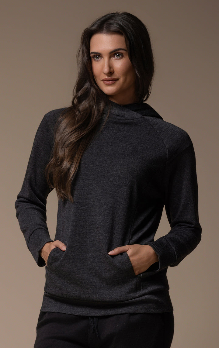 320GSM MERINO PULLOVER HOODY