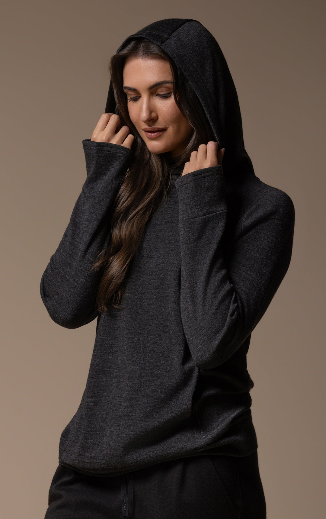320GSM MERINO PULLOVER HOODY