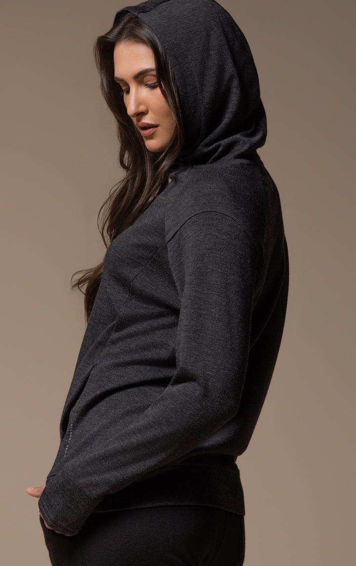 320GSM MERINO PULLOVER HOODY
