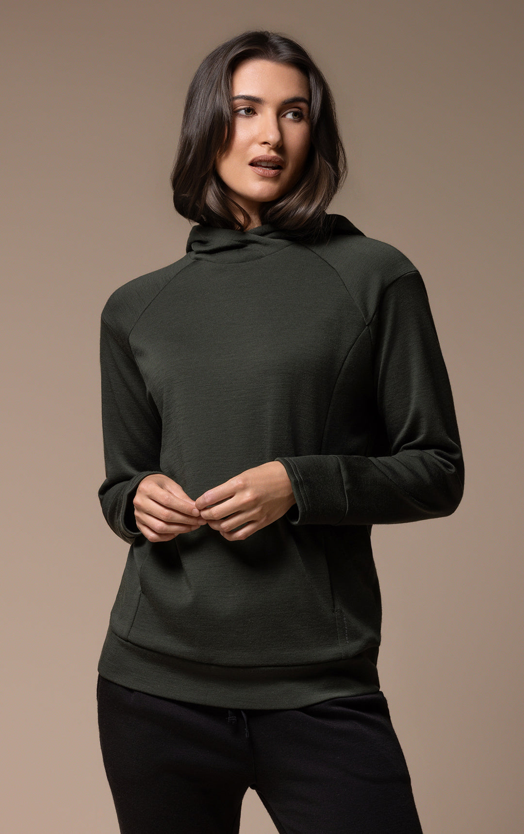 320GSM MERINO PULLOVER HOODY
