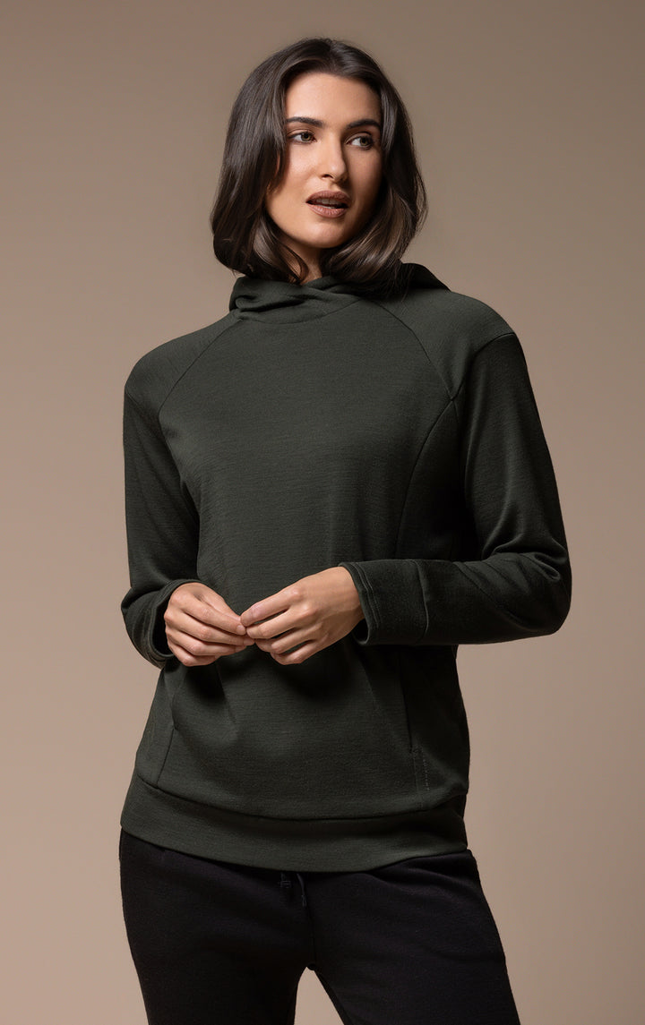 320GSM MERINO PULLOVER HOODY