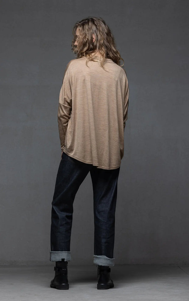 180GSM MERINO MOCKNECK TOP 0