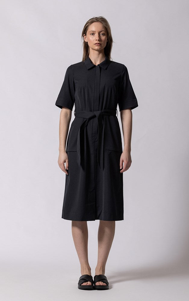 PERFORMANCE TWILL SHIRT DRESS - CLEARANCE