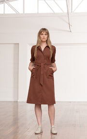 PERFORMANCE TWILL SHIRT DRESS