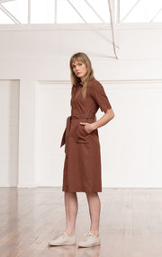 PERFORMANCE TWILL SHIRT DRESS