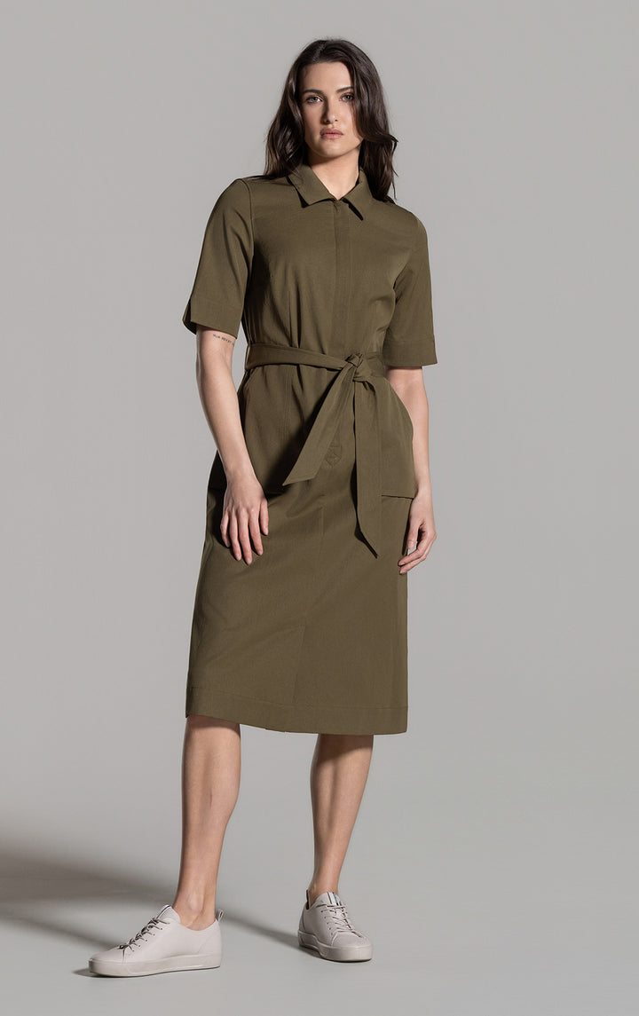 PERFORMANCE TWILL SHIRT DRESS
