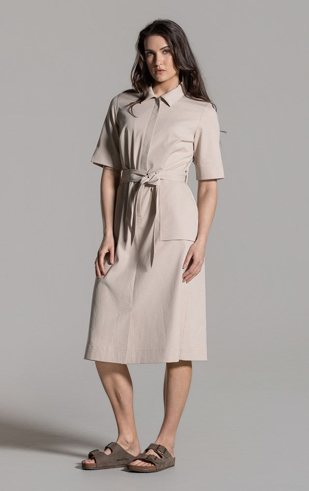 PERFORMANCE TWILL SHIRT DRESS - CLEARANCE