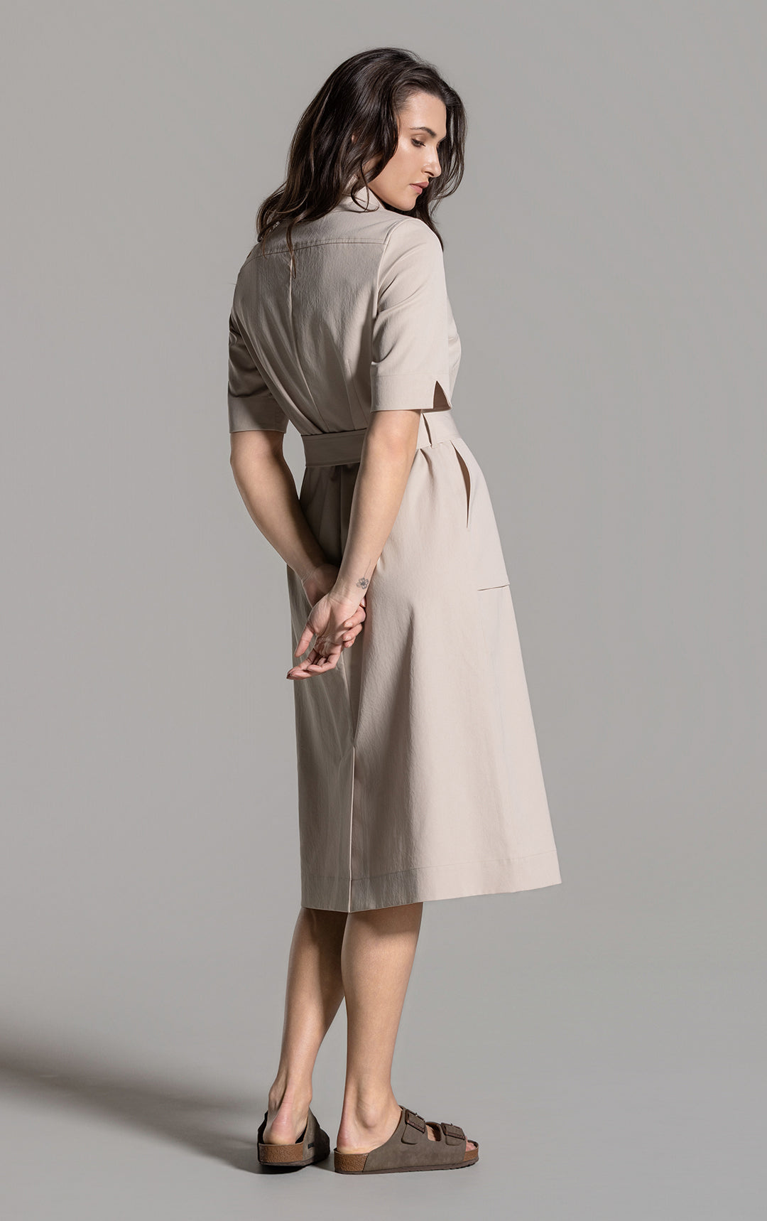 PERFORMANCE TWILL SHIRT DRESS