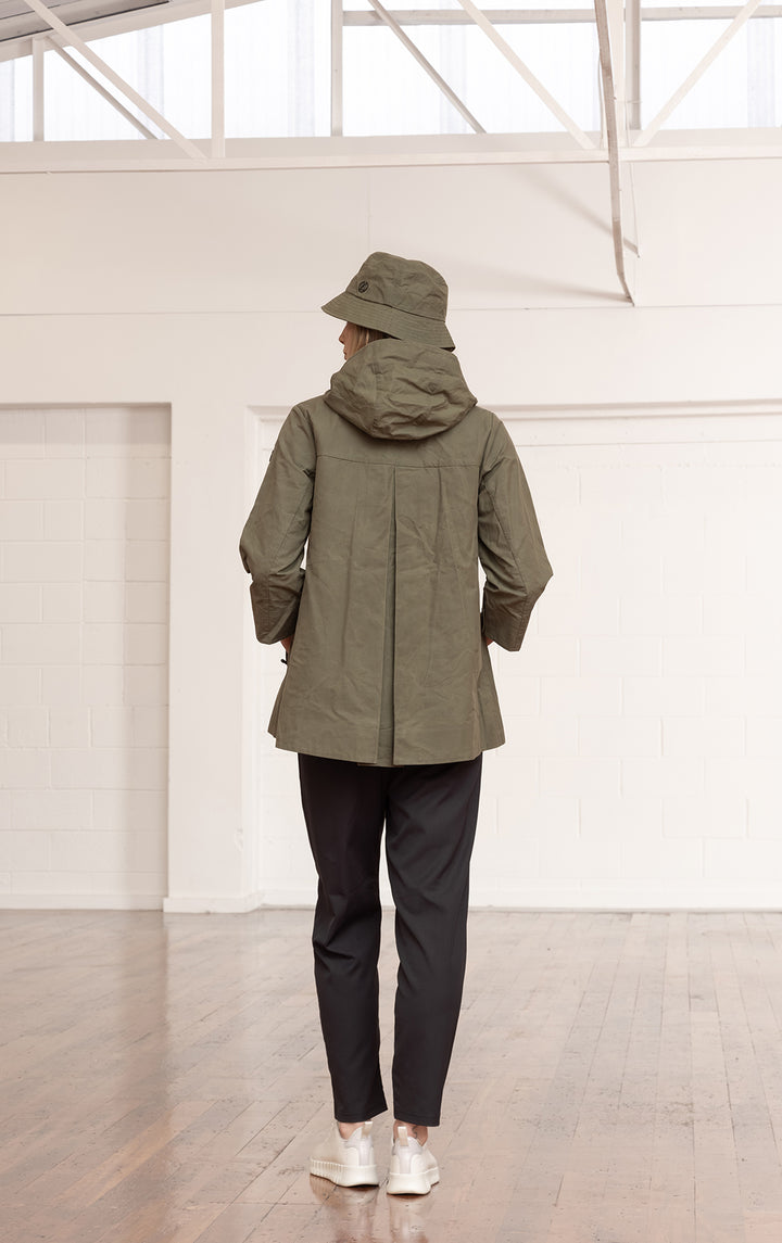 WAXED COTTON SWING SHELL - CLEARANCE