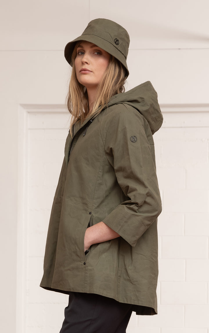 WAXED COTTON SWING SHELL - CLEARANCE