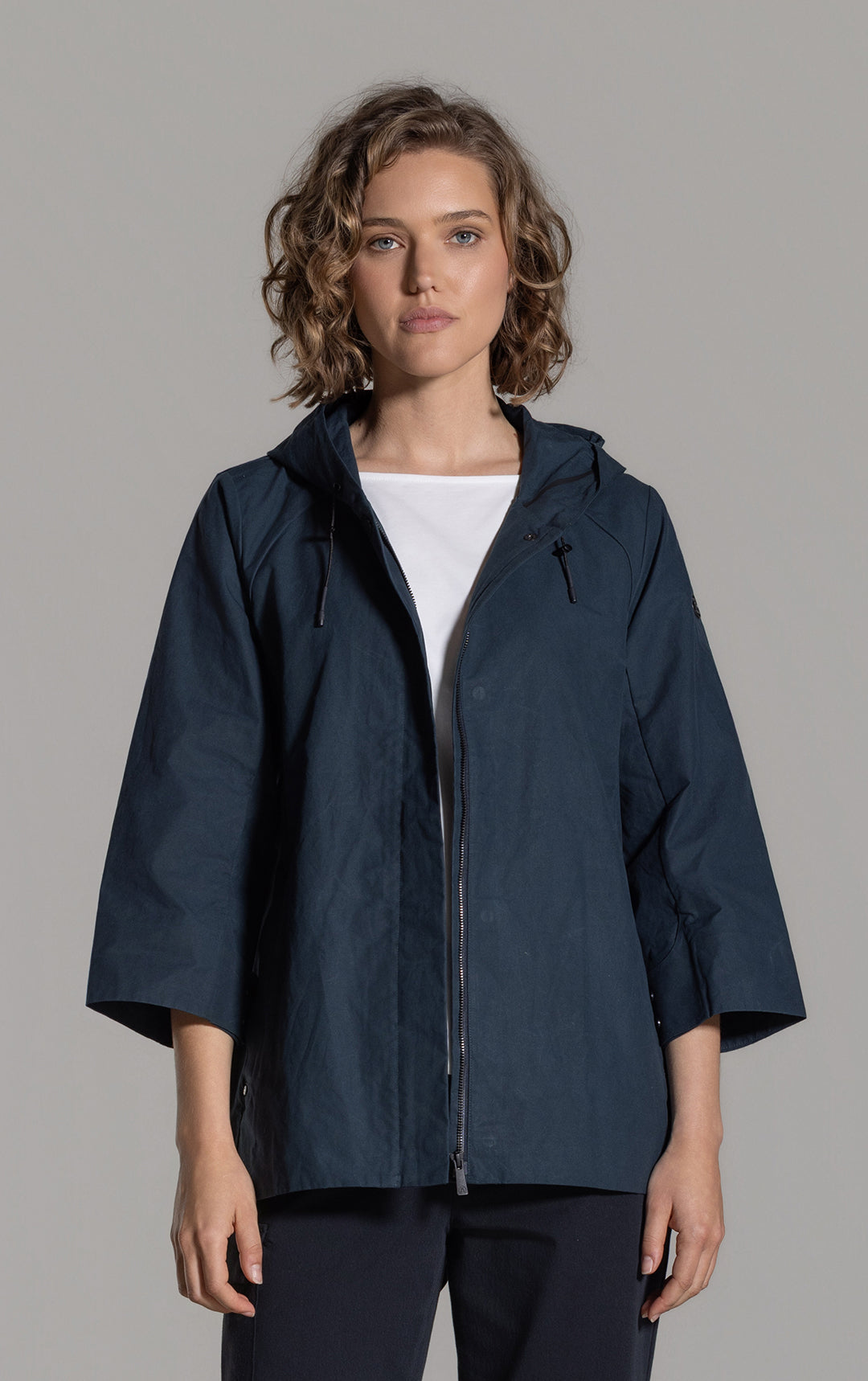 WAXED COTTON SWING SHELL