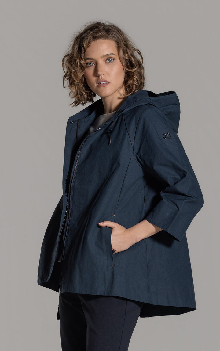 WAXED COTTON SWING SHELL