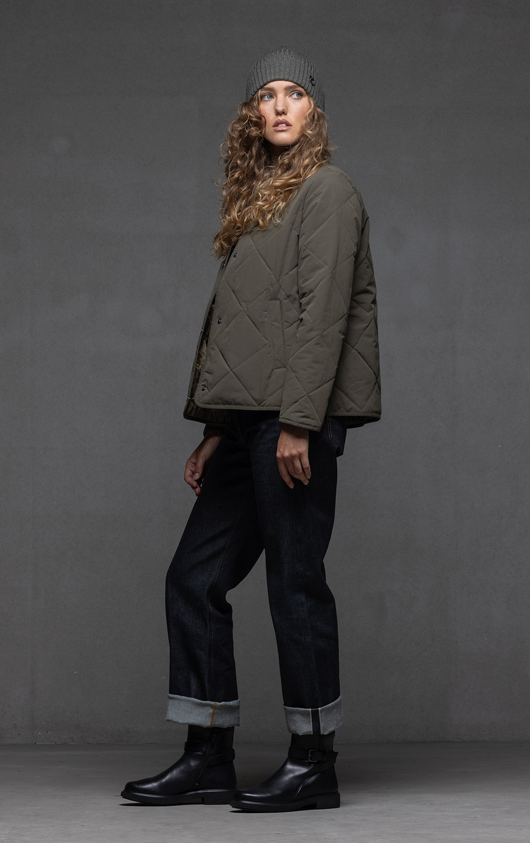 QUILTED PRIMALOFT CROPPED JACKET - Alchemy Equipment NZ