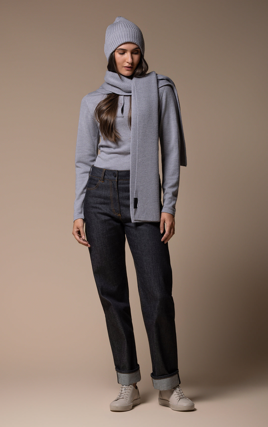 MERINO RIB SCARF
