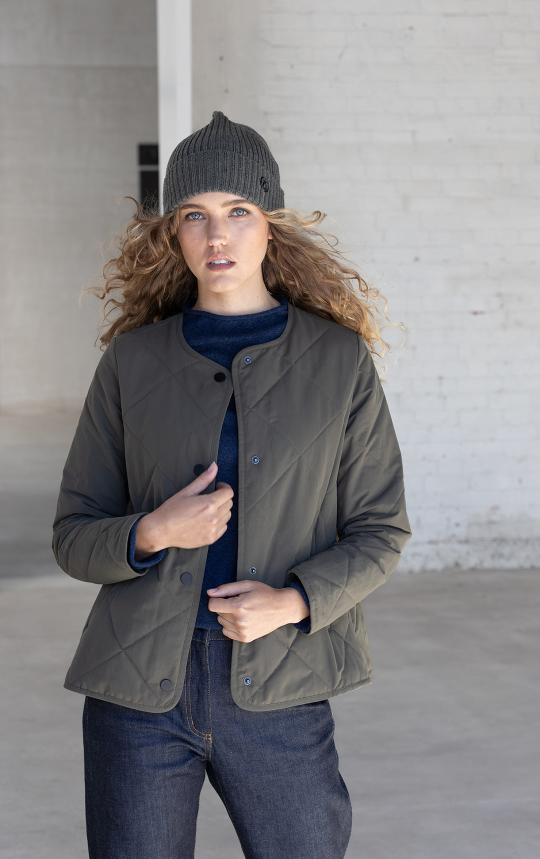 QUILTED PRIMALOFT CROPPED JACKET - Alchemy Equipment NZ