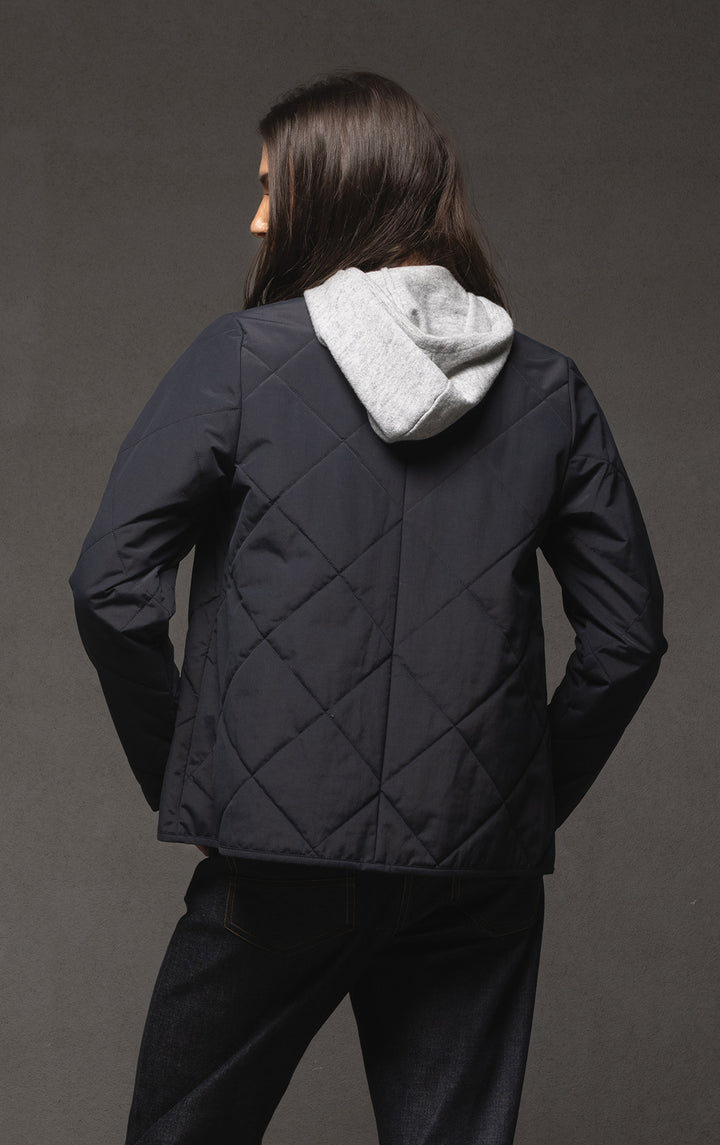 QUILTED PRIMALOFT CROPPED JACKET