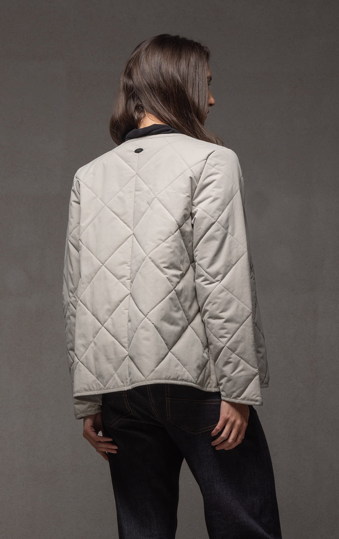 QUILTED PRIMALOFT CROPPED JACKET