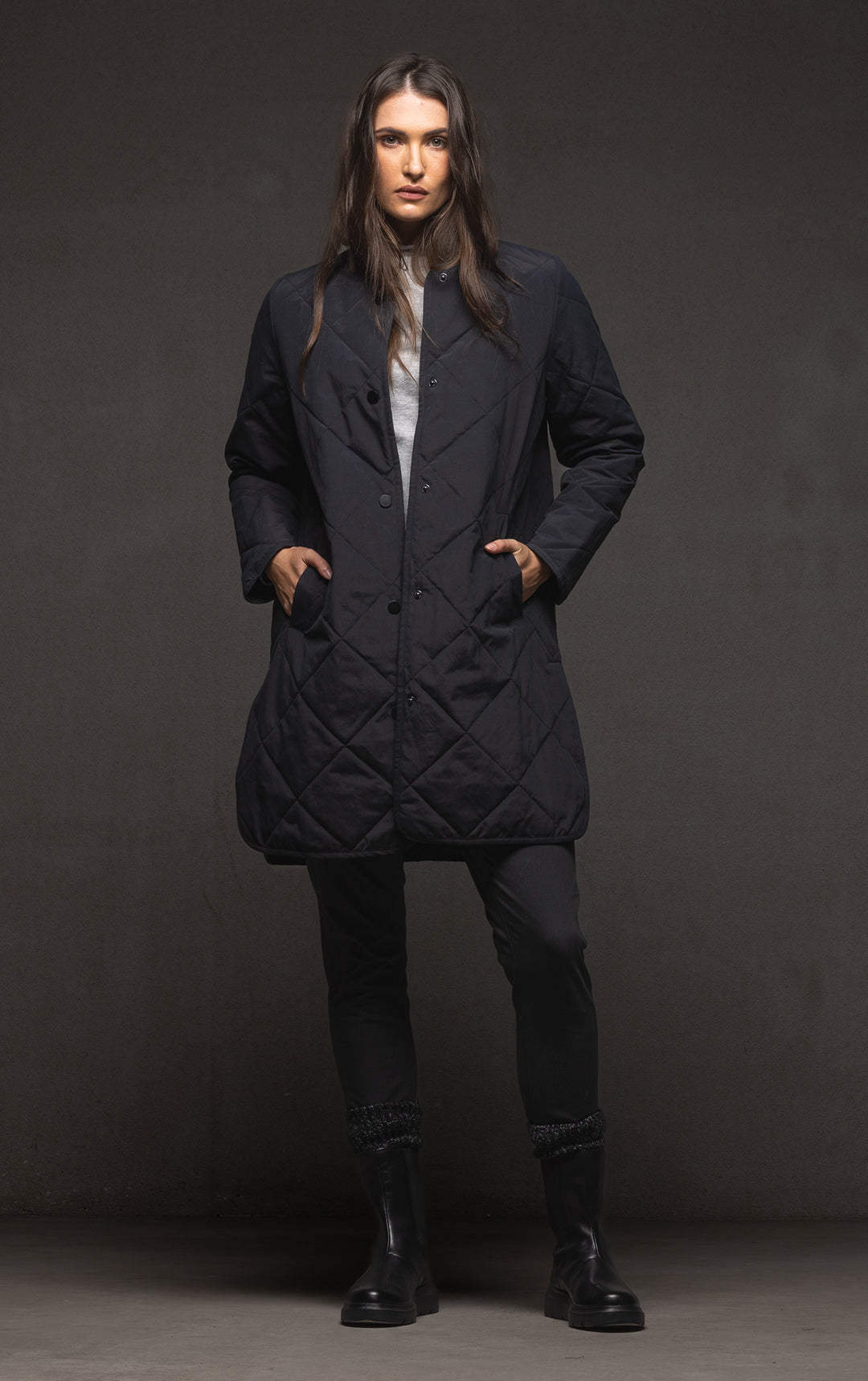 QUILTED PRIMALOFT COAT