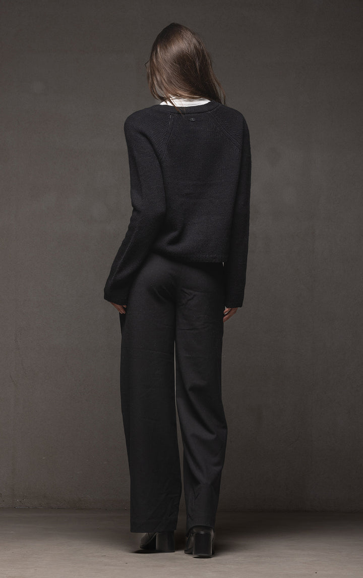 3GG CROPPED MERINO CARDIGAN - CLEARANCE