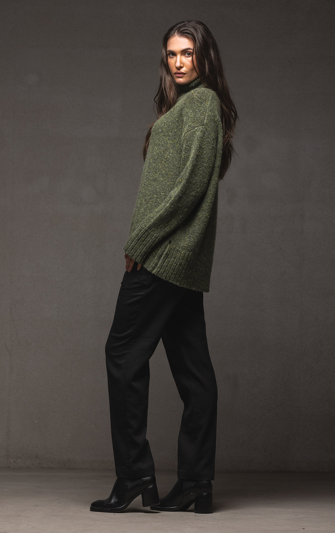 3GG MERINO ALPACA BLEND TURTLENECK