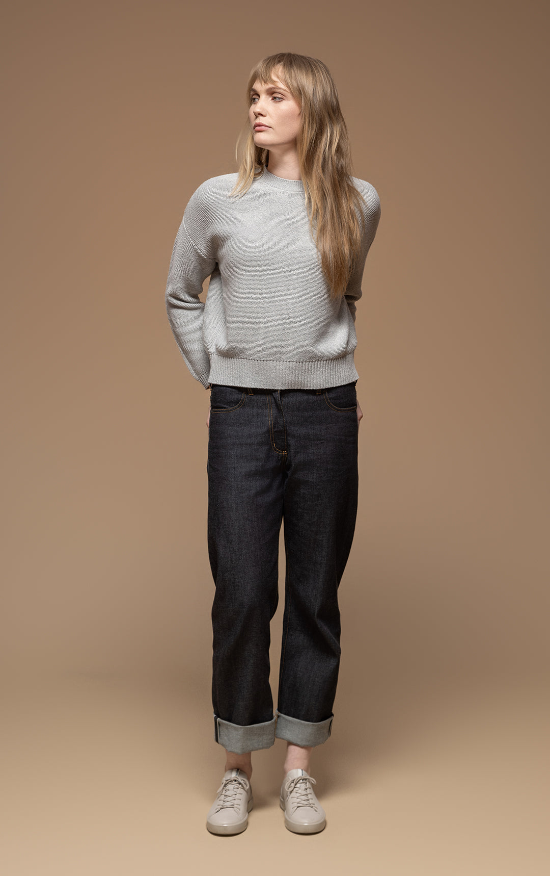 5GG COTTON BLEND CREW - CLEARANCE