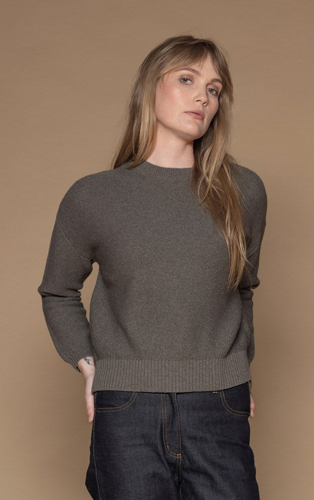 5GG COTTON BLEND CREW - CLEARANCE