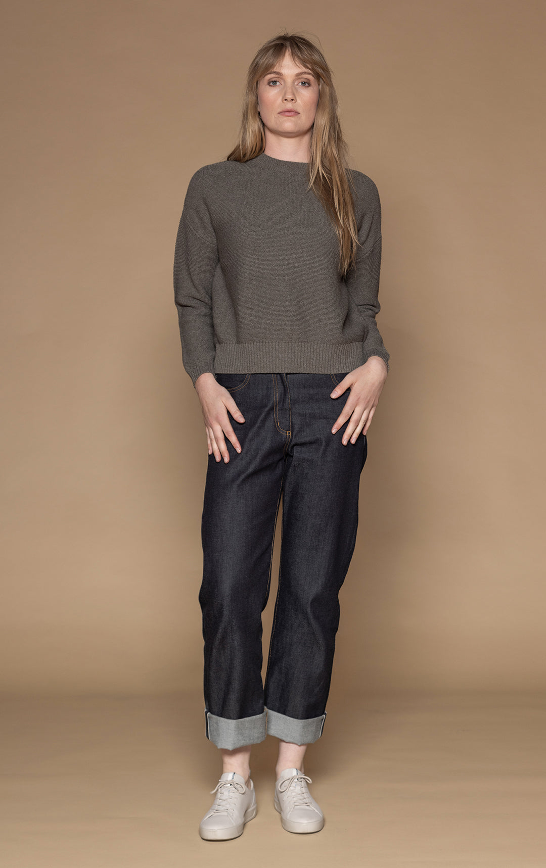 5GG COTTON BLEND CREW - CLEARANCE