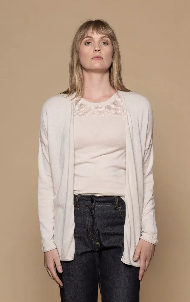 14GG COTTON SILK CARDIGAN - CLEARANCE 0