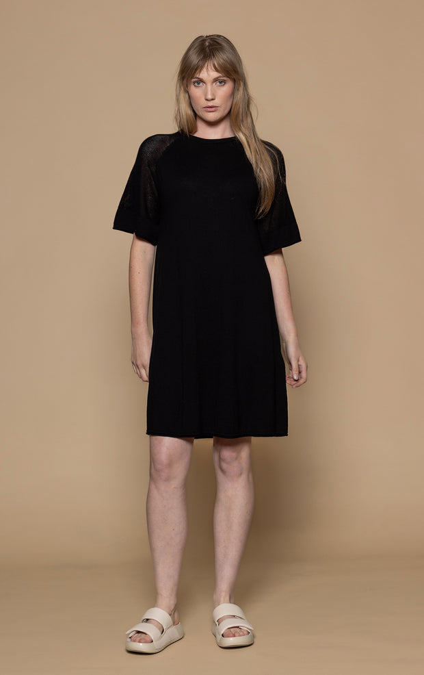 14GG COTTON SILK A-LINE DRESS