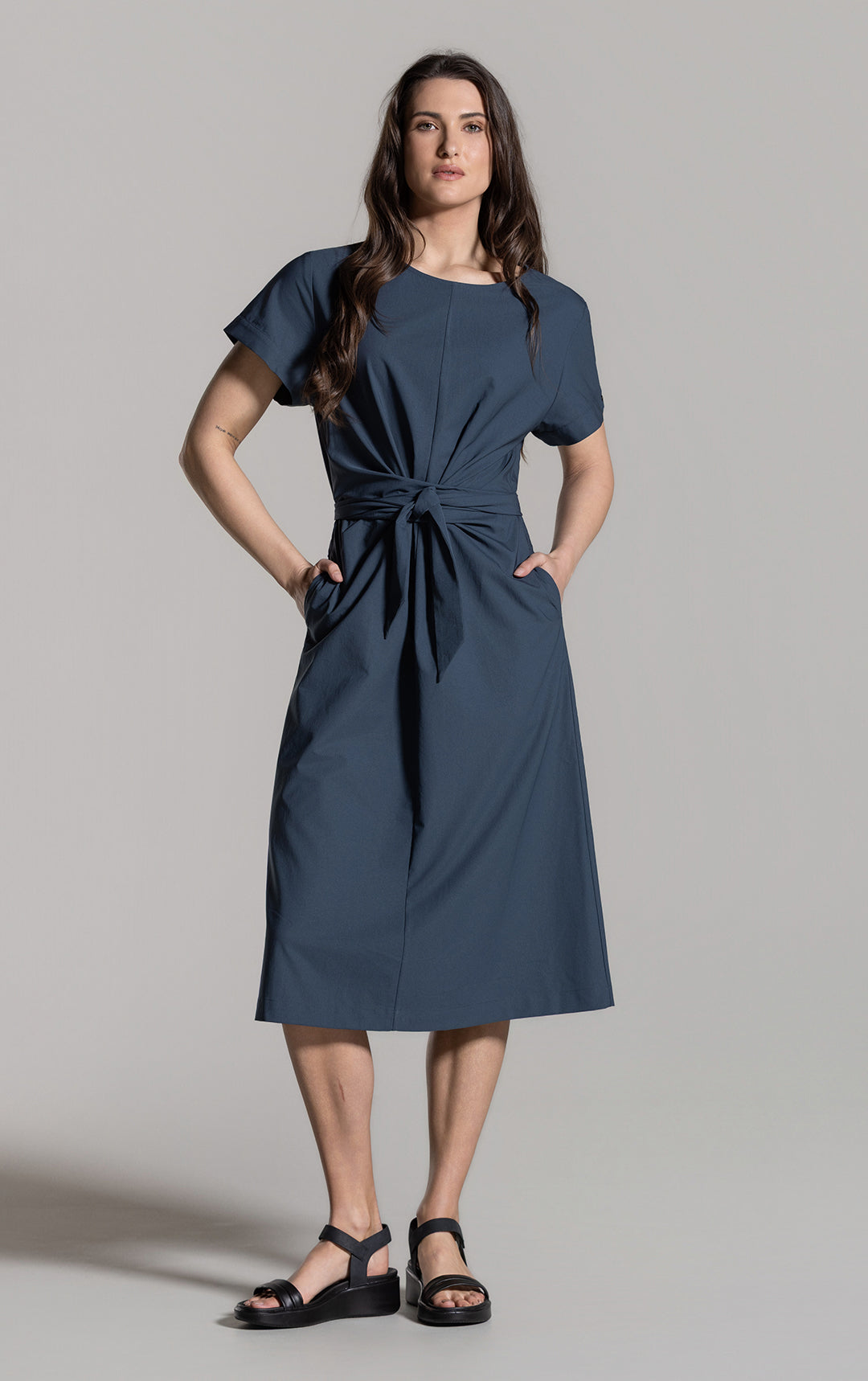 DELTAPEAK WRAP DRESS