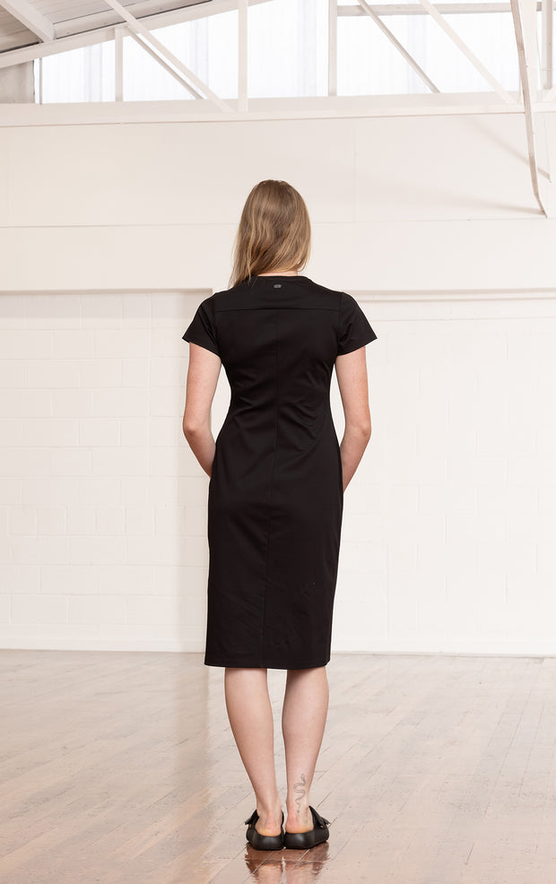 COTTON LUXE JERSEY DRESS