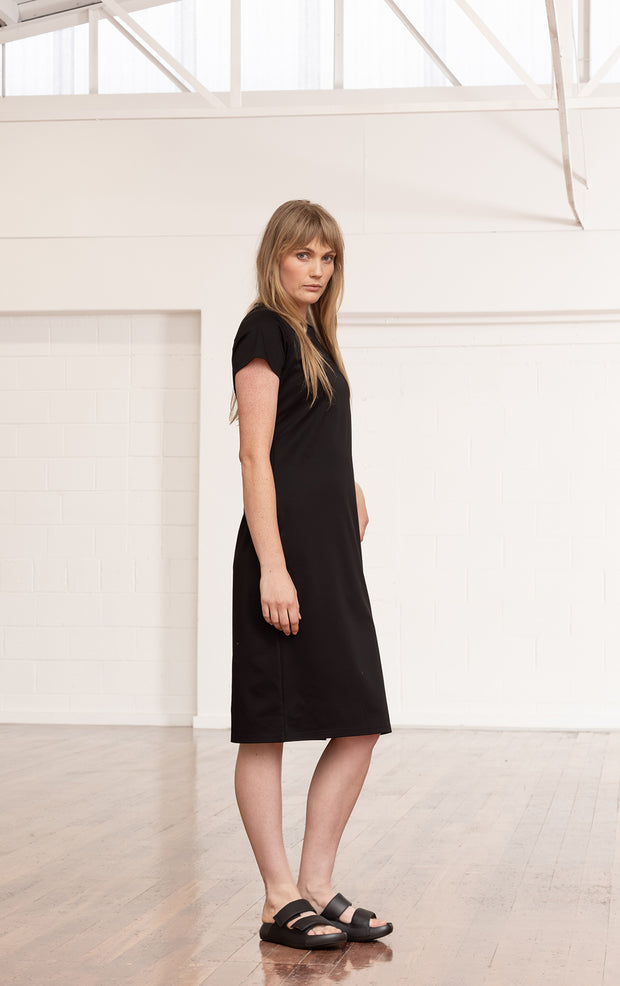 COTTON LUXE JERSEY DRESS