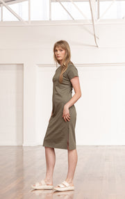 COTTON LUXE JERSEY DRESS