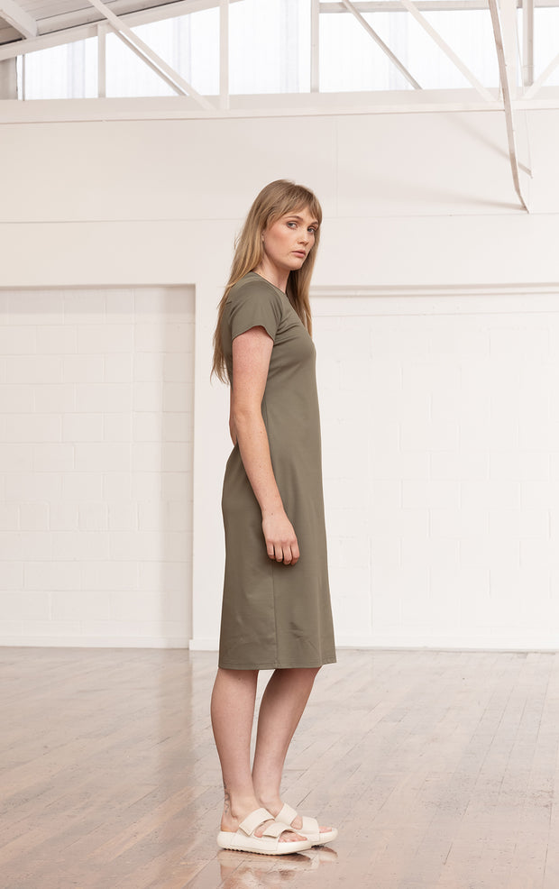 COTTON LUXE JERSEY DRESS