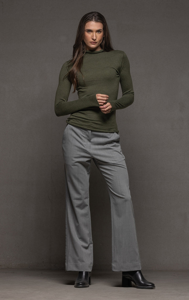 WOOL BLEND TROUSER